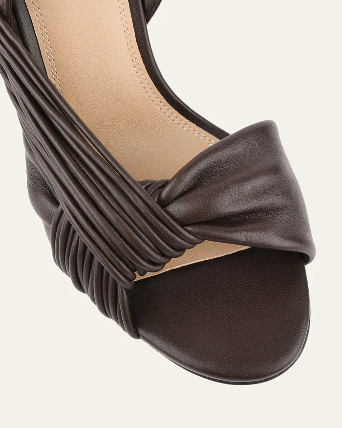 HIGH SANDALS Lucky high heel sandals cacao leather 8211 jomercer Women HIGH SANDALS Lucky high heel sandals cacao leather 8211 jomercer Women