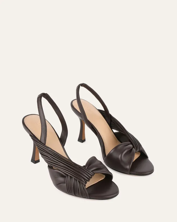HIGH SANDALS Lucky high heel sandals cacao leather 8211 jomercer Women HIGH SANDALS Lucky high heel sandals cacao leather 8211 jomercer Women