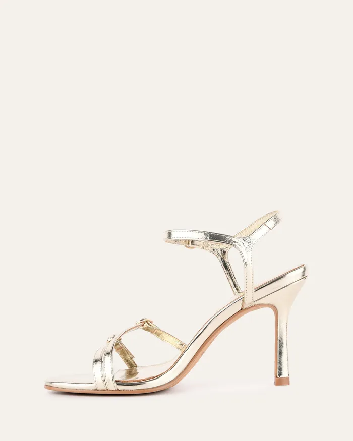 HIGH SANDALS Romy high heels gold leather 8211 jomercer Women HIGH SANDALS Romy high heels gold leather 8211 jomercer Women