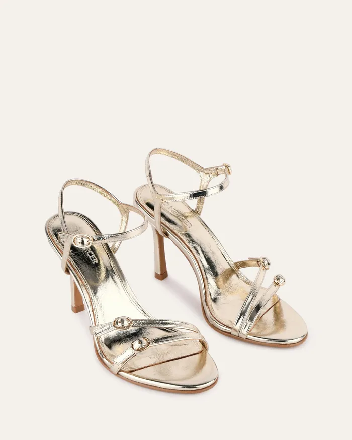HIGH SANDALS Romy high heels gold leather 8211 jomercer Women HIGH SANDALS Romy high heels gold leather 8211 jomercer Women