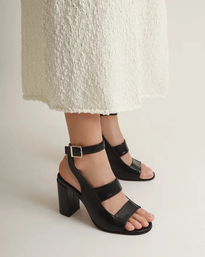 HIGH SANDALS Women jomercer Penny high sandals black leather HIGH SANDALS Women jomercer Penny high sandals black leather