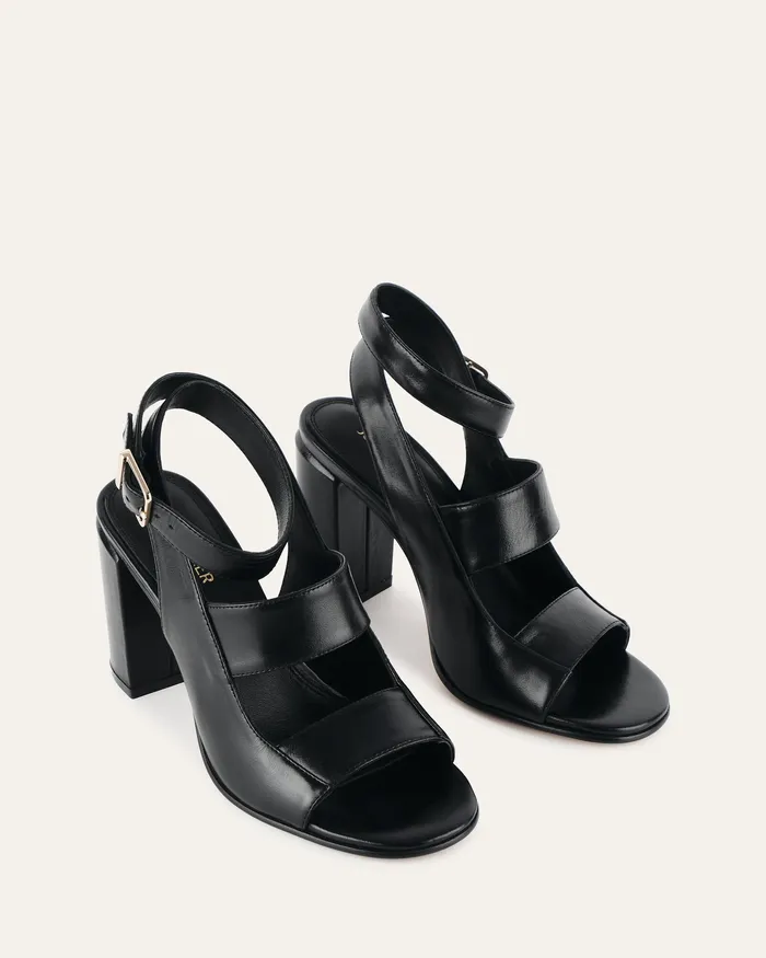 HIGH SANDALS Women jomercer Penny high sandals black leather HIGH SANDALS Women jomercer Penny high sandals black leather
