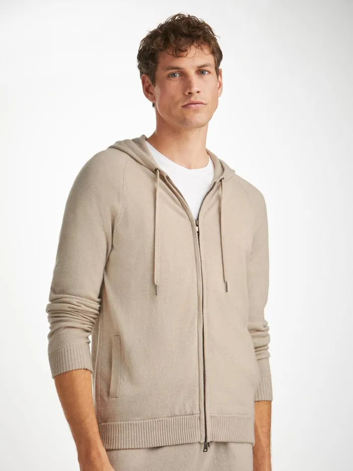 Hooded Tops Men Derek Rose Hoodie Finley Cashmere Oat
