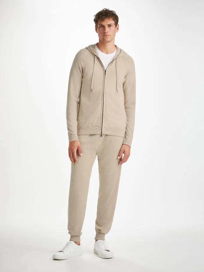 Hooded Tops Men Derek Rose Hoodie Finley Cashmere Oat