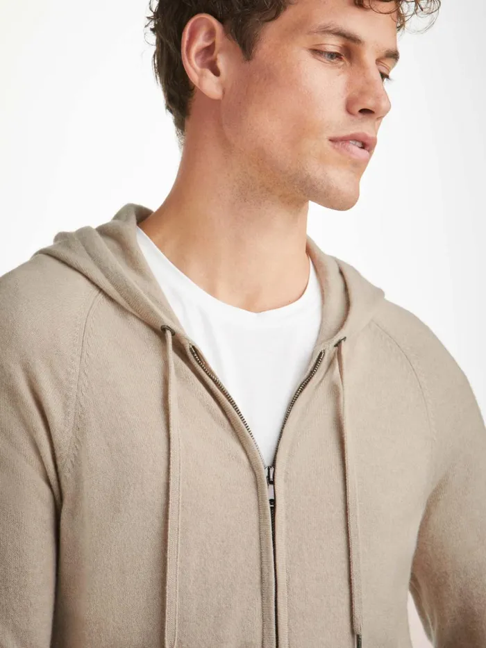 Hooded Tops Men Derek Rose Hoodie Finley Cashmere Oat