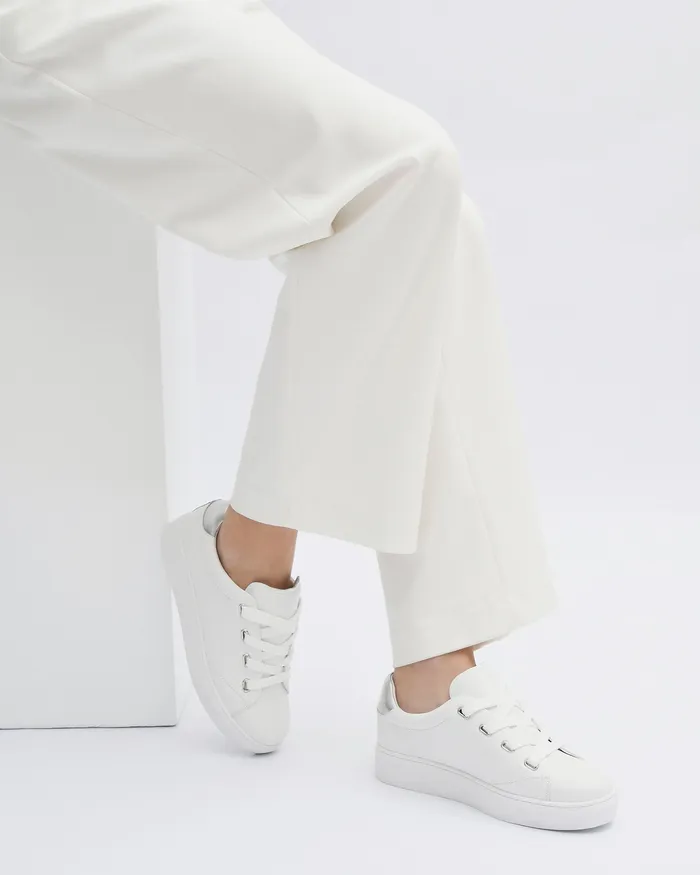 Horizon sneakers white silver leather Metallic jomercer Women
