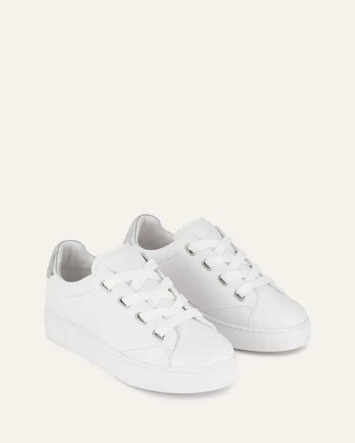 Horizon sneakers white silver leather Metallic jomercer Women