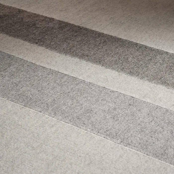 HOUSE James Perse Rugs Runners 35FT X 14FT Double Stripe Runner Naturalgrey