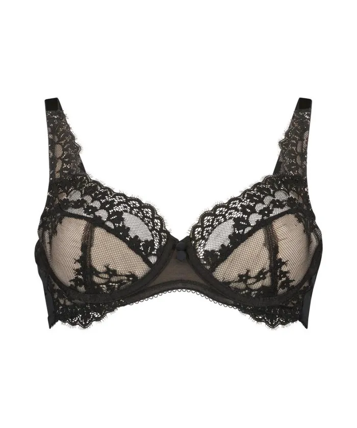 Hunkemller Daisy NonPadded Underwired Bra 8211 Black Black 8211 Women