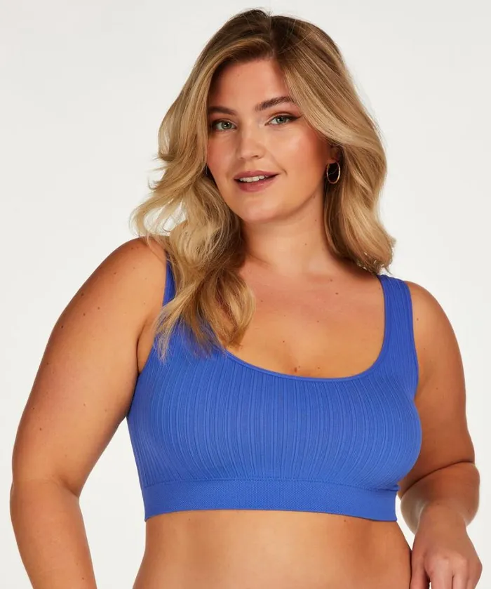 Hunkemller Dianne Scoop Bralette 8211 Blue Blue 8211 Women Hunkemller Dianne Scoop Bralette 8211 Blue Blue 8211 Women