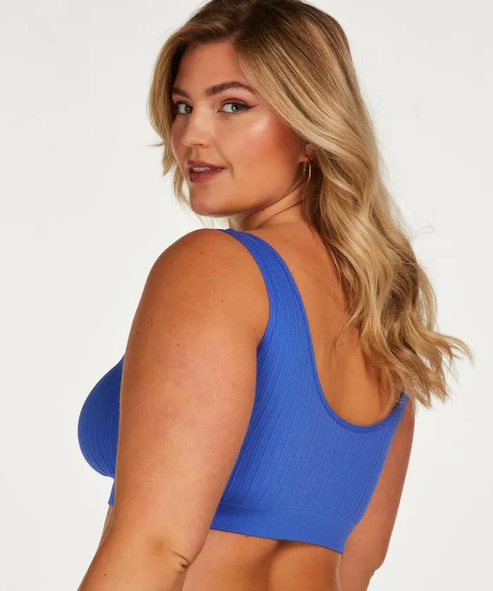 Hunkemller Dianne Scoop Bralette 8211 Blue Blue 8211 Women Hunkemller Dianne Scoop Bralette 8211 Blue Blue 8211 Women