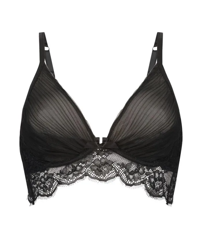 Hunkemller Elissa NonPadded Longline Underwired Bra 8211 Black Black 8211 Women Hunkemller Elissa NonPadded Longline Underwired Bra 8211 Black Black 8211 Women