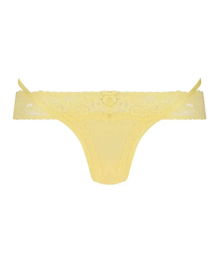 Hunkemller Elliena Extra Low V Thong 8211 Yellow Yellow 8211 Women