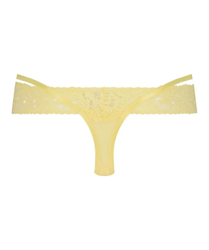 Hunkemller Elliena Extra Low V Thong 8211 Yellow Yellow 8211 Women