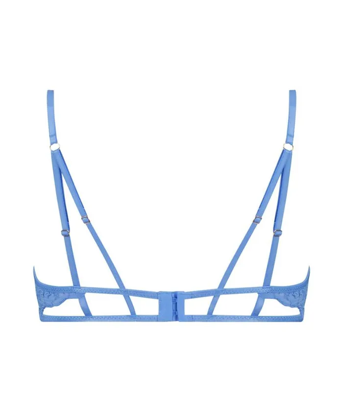 Hunkemller Extrovert NonPadded Underwired Bra 8211 Blue Blue 8211 Women