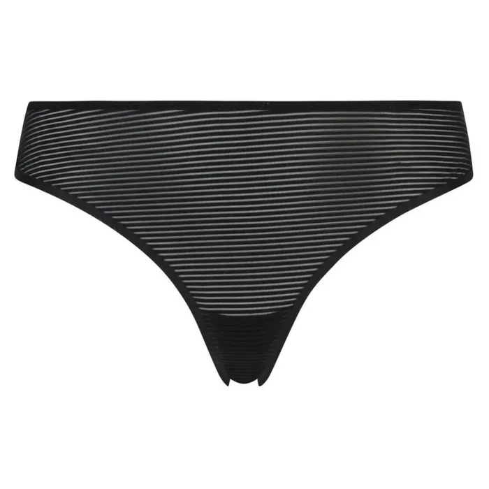 Hunkemller Invisible Thong Stripe Mesh 8211 Black Black 8211 Women