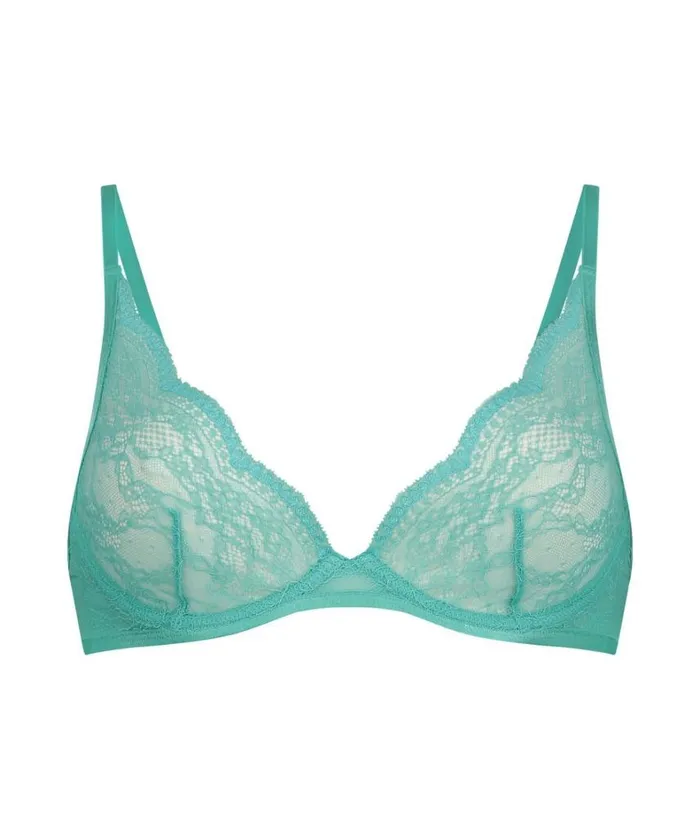 Hunkemller Isabelle NonPadded Underwired Bra 8211 Green Green 8211 Women
