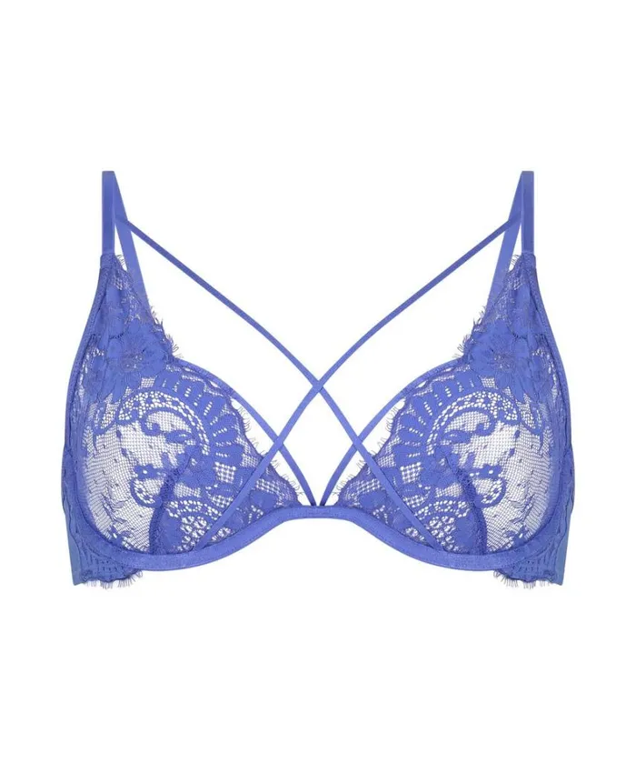 Hunkemller Lidia NonPadded Underwired Bra 8211 Blue Blue 8211 Women Hunkemller Lidia NonPadded Underwired Bra 8211 Blue Blue 8211 Women