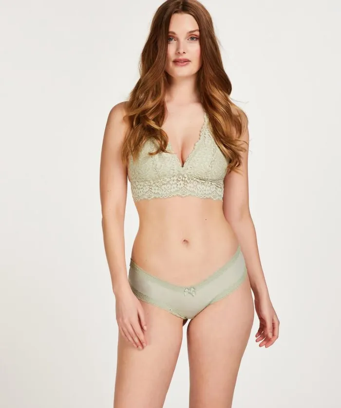 Hunkemller London Vshaped Brazilian 8211 Green Green 8211 Women