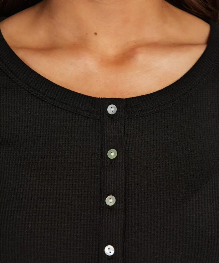 Hunkemller LongSleeved Pyjama Top 8211 Black Black 8211 Women