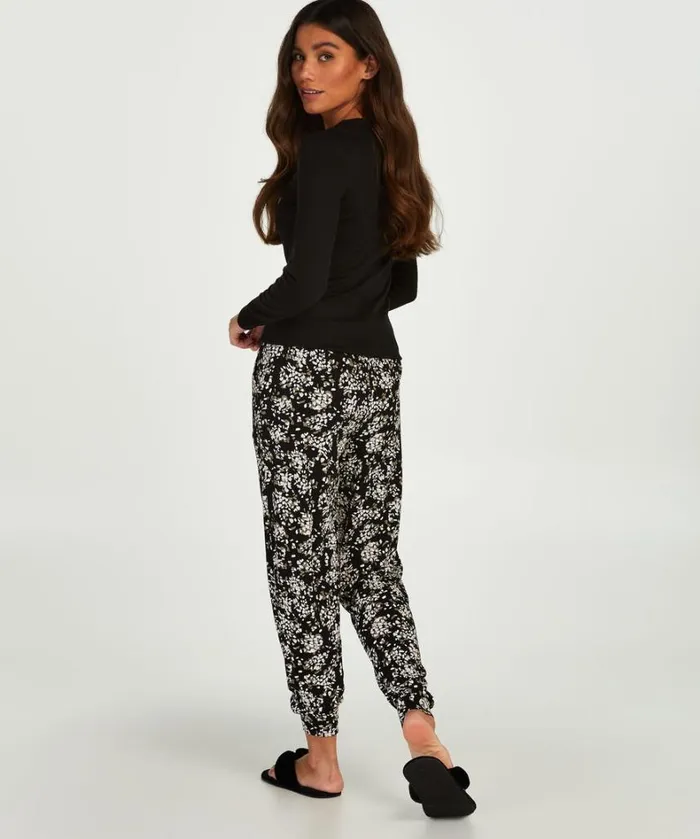 Hunkemller LongSleeved Pyjama Top 8211 Black Black 8211 Women
