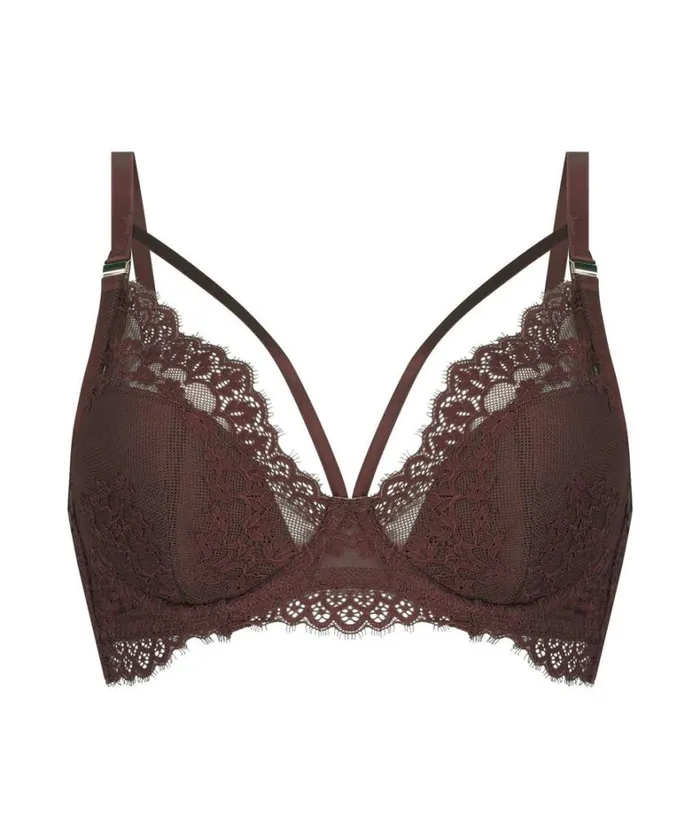 Hunkemller Lucy Padded Underwired Bra 8211 Brown Brown 8211 Women Hunkemller Lucy Padded Underwired Bra 8211 Brown Brown 8211 Women