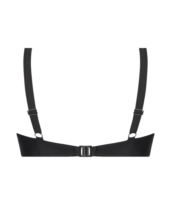 Hunkemller Luxe NonPadded Underwired Bikini Top 8211 Black Black 8211 Women Hunkemller Luxe NonPadded Underwired Bikini Top 8211 Black Black 8211 Women