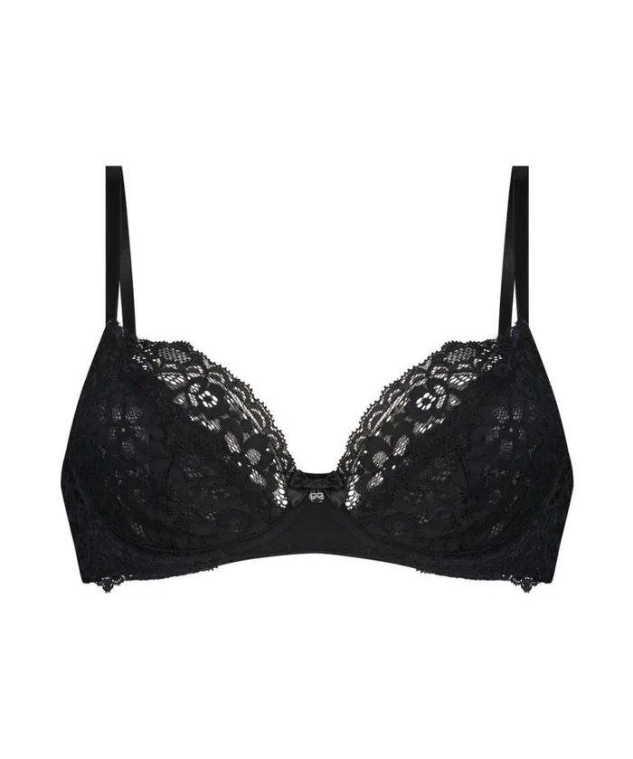 Hunkemller Marine NonPadded Underwired Bra 8211 Black Black 8211 Women