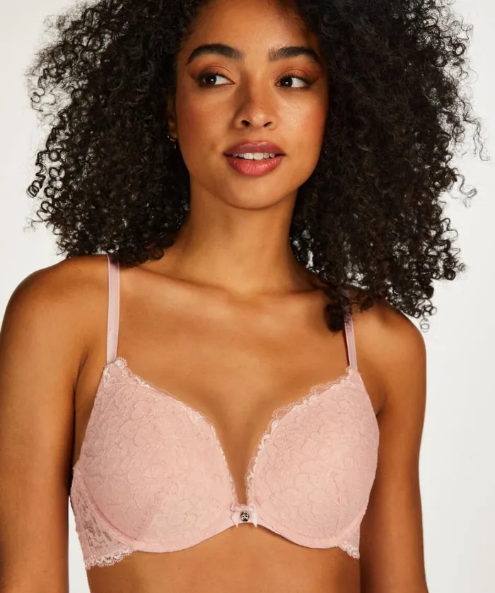 Hunkemller Marine Padded PushUp Underwired Bra 8211 Pink Pink 8211 Women Hunkemller Marine Padded PushUp Underwired Bra 8211 Pink Pink 8211 Women