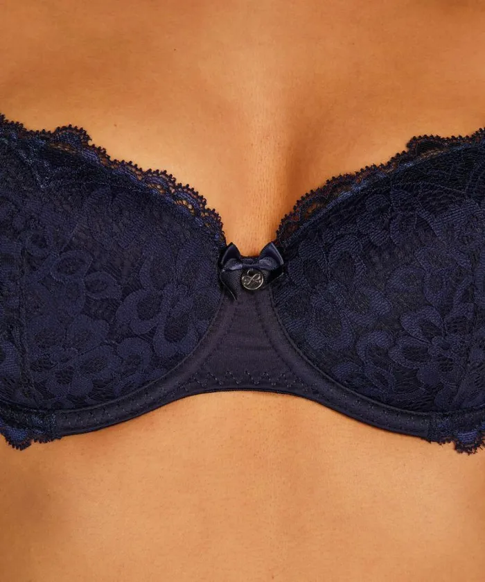 Hunkemller Marine Padded Underwired Bra 8211 Blue Blue 8211 Women Hunkemller Marine Padded Underwired Bra 8211 Blue Blue 8211 Women