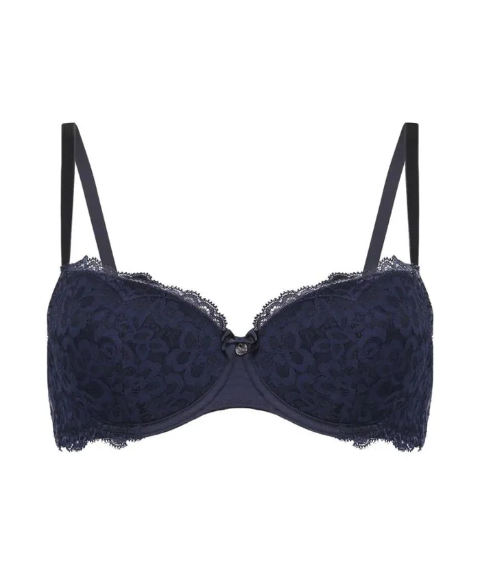 Hunkemller Marine Padded Underwired Bra 8211 Blue Blue 8211 Women Hunkemller Marine Padded Underwired Bra 8211 Blue Blue 8211 Women