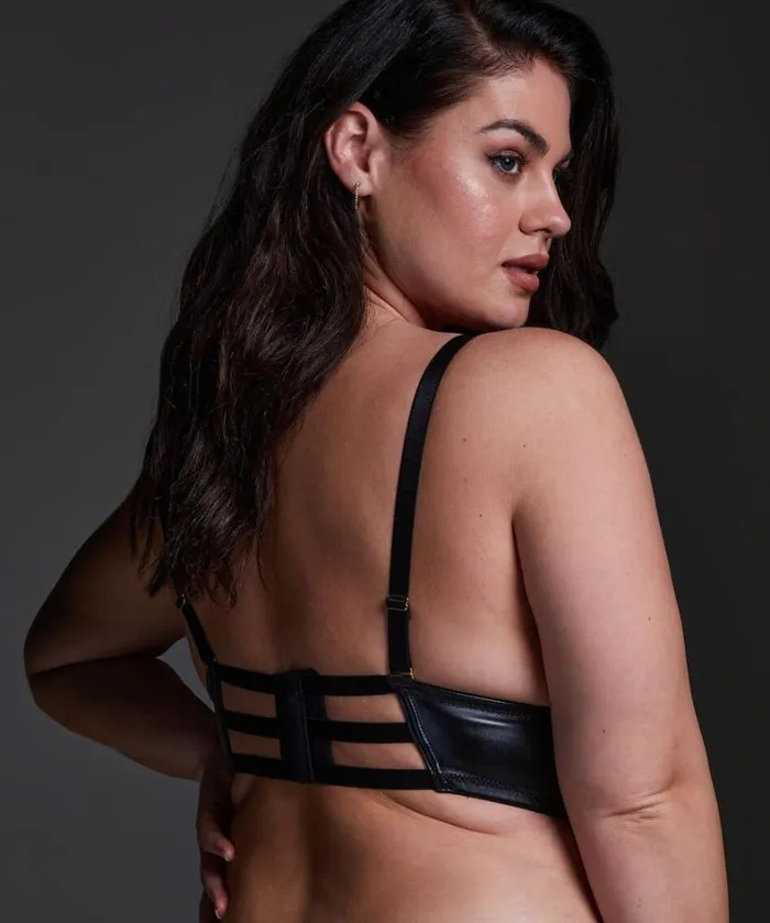 Hunkemller Matrix Curvy Bralette 8211 Black 8211 Women Hunkemller Matrix Curvy Bralette 8211 Black 8211 Women