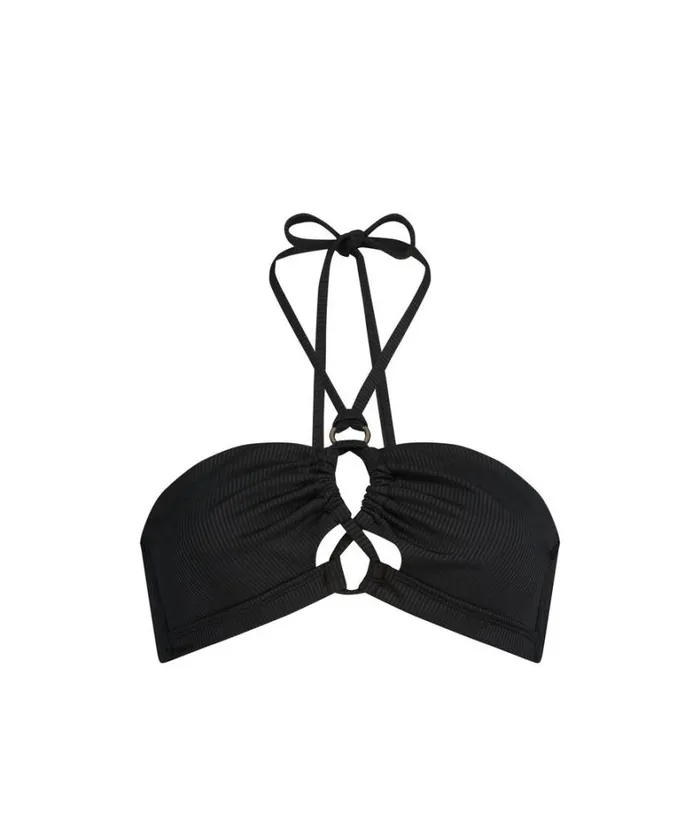 Hunkemller Nero Rib Bikini Top 8211 Black Black 8211 Women Hunkemller Nero Rib Bikini Top 8211 Black Black 8211 Women