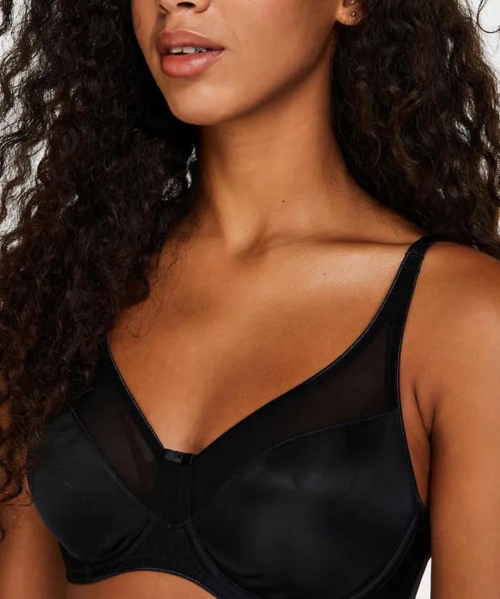 Hunkemller Nina NonPadded Underwired Minimizer Bra 8211 Black Black 8211 Women