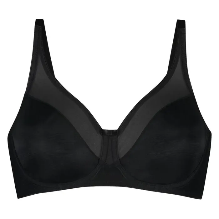 Hunkemller Nina NonPadded Underwired Minimizer Bra 8211 Black Black 8211 Women Hunkemller Nina NonPadded Underwired Minimizer Bra 8211 Black Black 8211 Women