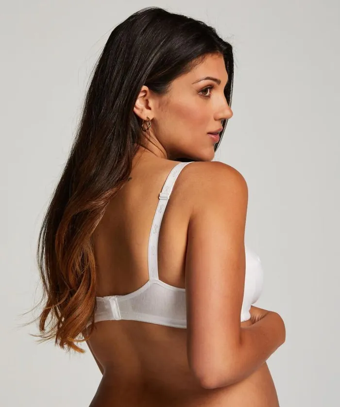 Hunkemller NonPadded Nursing Bra 8211 White White 8211 Women