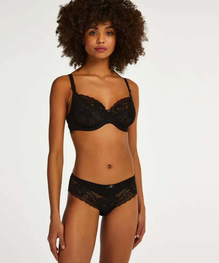 Hunkemller NonPadded Underwired Bra Maya 8211 Black Black 8211 Women Hunkemller NonPadded Underwired Bra Maya 8211 Black Black 8211 Women