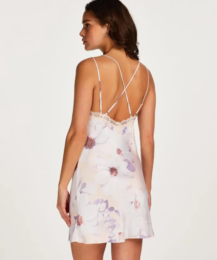 Hunkemller Satin Slip Dress 8211 Pink Pink 8211 Women