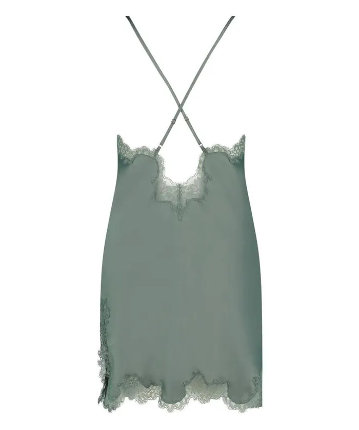 Hunkemller Sophia Slip Dress 8211 Green Green 8211 Women