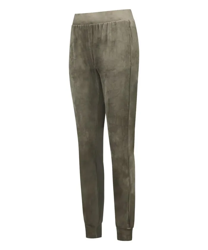 Hunkemller Tall Velours Jogging Bottoms 8211 Green Green 8211 Women