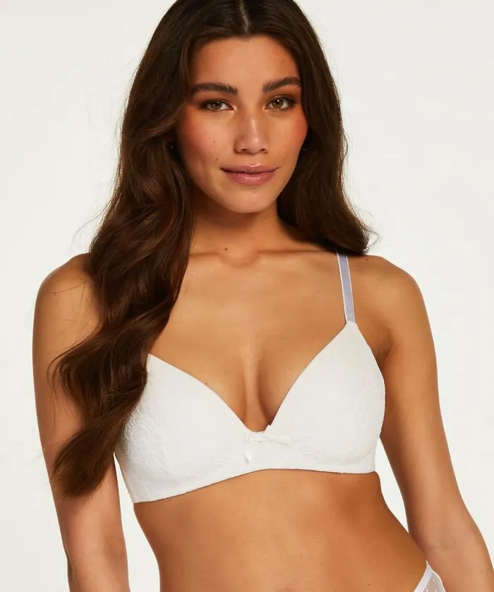 Hunkemller Valerie Padded NonUnderwired Bra 8211 White White 8211 Women