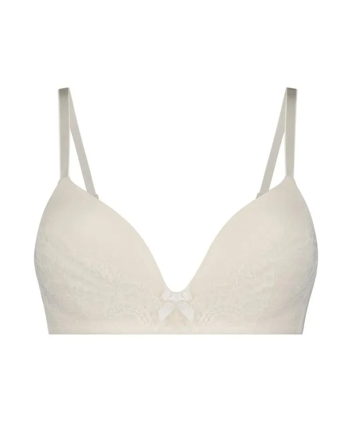 Hunkemller Valerie Padded NonUnderwired Bra 8211 White White 8211 Women Hunkemller Valerie Padded NonUnderwired Bra 8211 White White 8211 Women