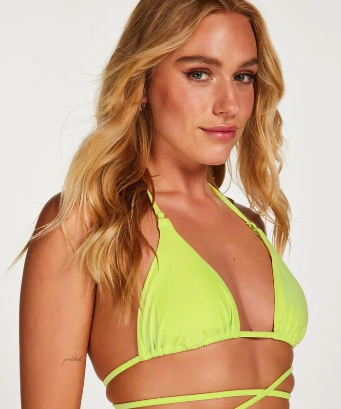 Hunkemller Wild Triangle Bikini Top 8211 Green Green 8211 Women Hunkemller Wild Triangle Bikini Top 8211 Green Green 8211 Women