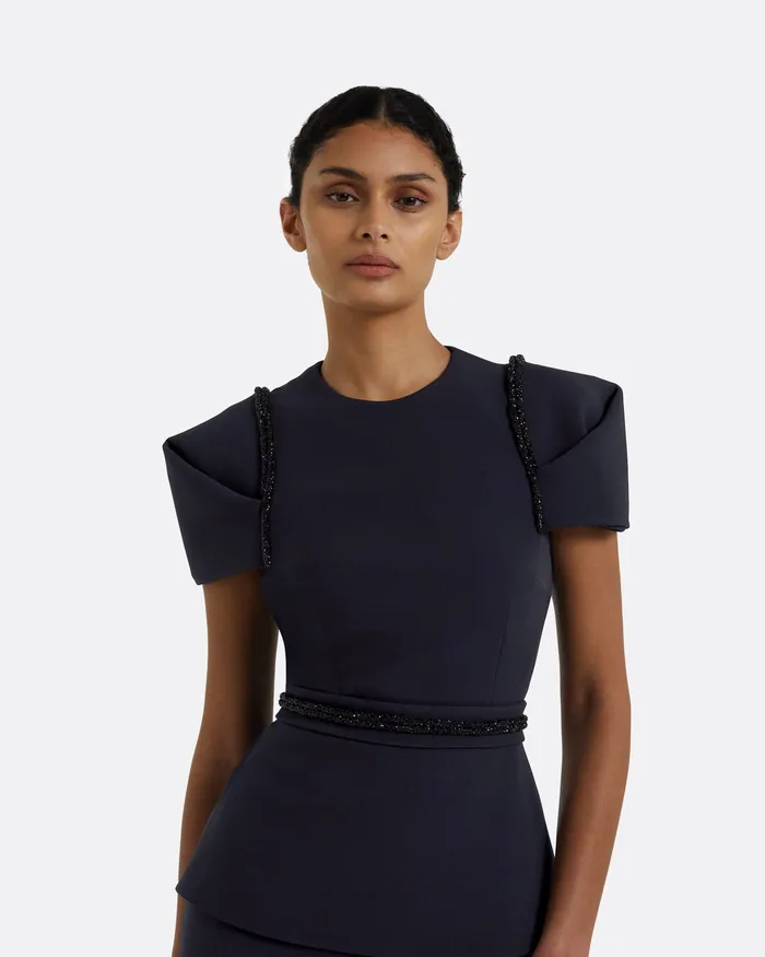 Icons Halo Midnight Navy Top Midnight Navy 8211 Safiyaa Women