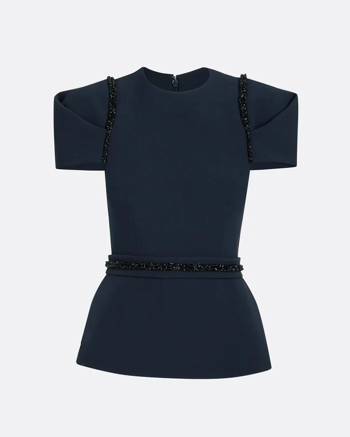 Icons Halo Midnight Navy Top Midnight Navy 8211 Safiyaa Women