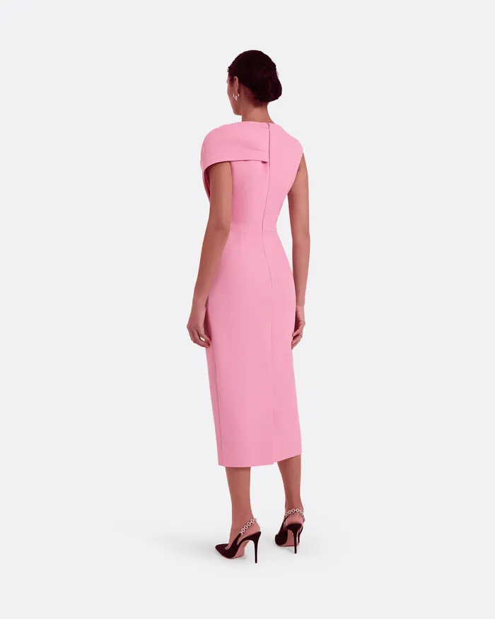 Icons Regina Begonia Pink Midi Dress Begonia Pink Safiyaa Women