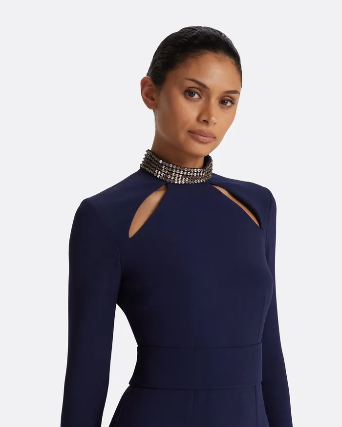 Icons Women Kamala Azurite Blue Long Dress Azurite Blue Safiyaa