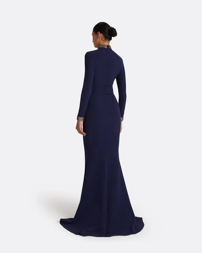 Icons Women Kamala Azurite Blue Long Dress Azurite Blue Safiyaa