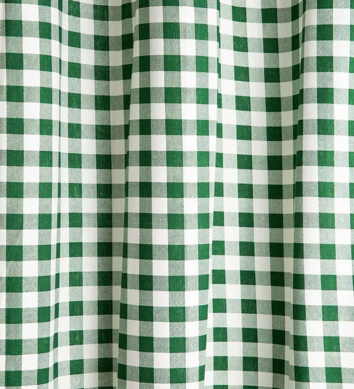 Indoor Living Thermalogic Energy Efficient Insulated Check TabTop Curtain Pairs Plow and Hearth Valances