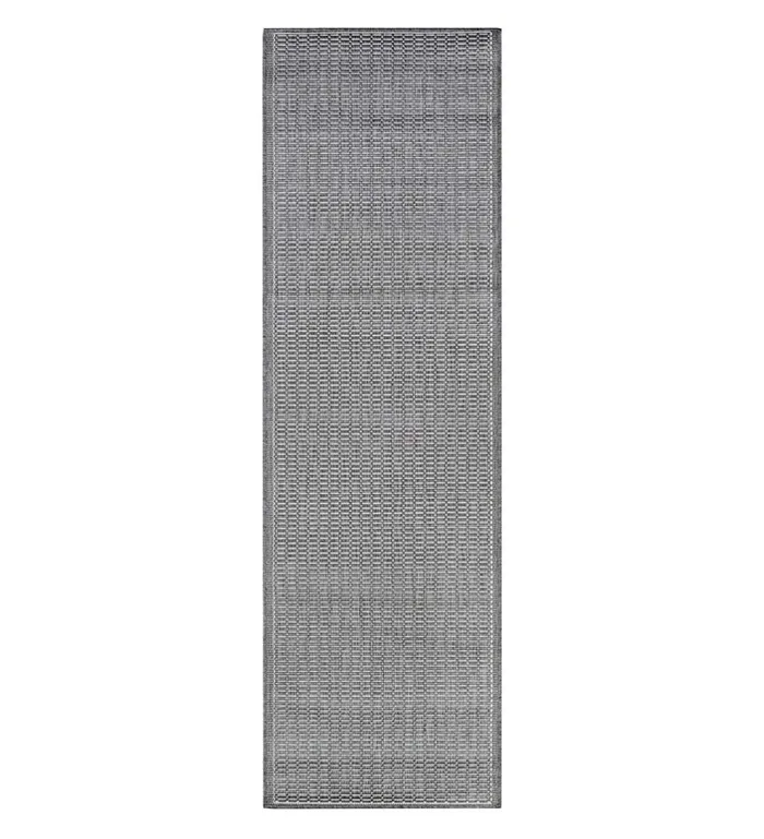 Indoor Living Veranda Textured IndoorOutdoor Polypropylene Rug 20393034 X 110399034 Runner 8211 Black Plow and Hearth Synthetic Rugs
